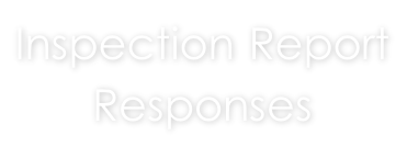 Inspection Report  Responses